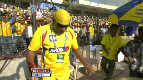 Match 13 CSK vs RCB – Agarwal's Wicket