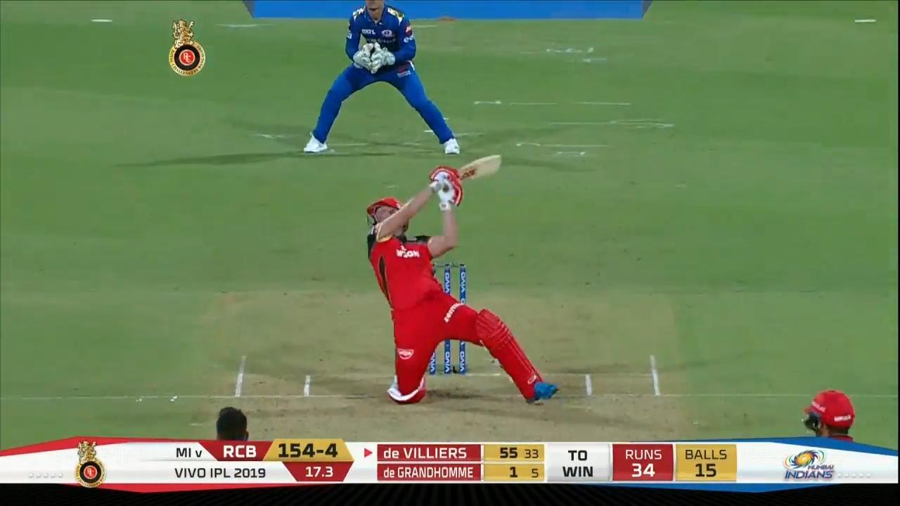 M07: RCB vs MI – AB de Villiers Six