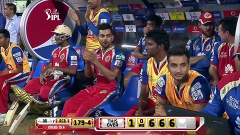 M38: RCB vs DD – Yuvraj Singh Six