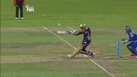 M1: KKR vs MI – Manish Pandey Six