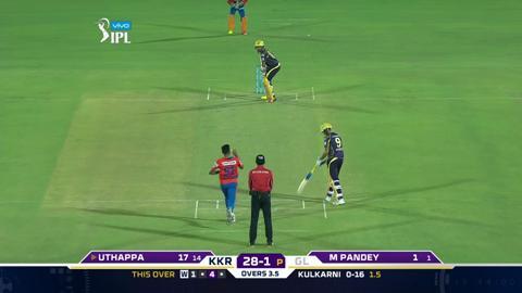 M51: GL vs KKR – Robin Uthappa Six