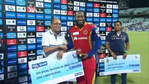 M5: KKR vs RCB – Yes Bank Maximum Sixes