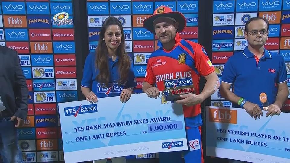 M16: MI vs GL – YES Bank Maximum Sixes – Brendon McCullum