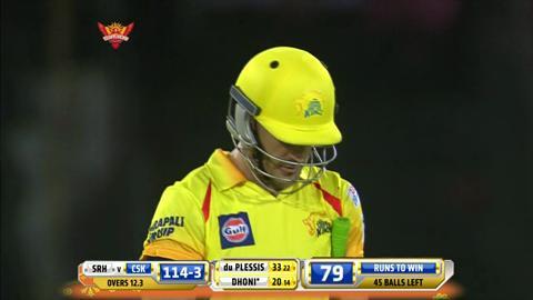 M34: SRH vs CSK – Francois du Plessis Wicket