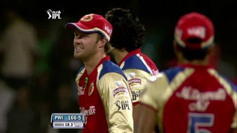 Match 21 RCB vs PWI – Samuels's Wicket