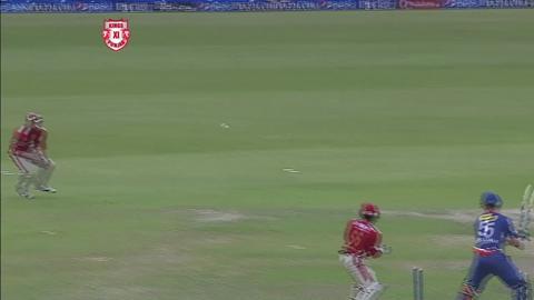 M55: KXIP vs DD– Fall of Wickets
