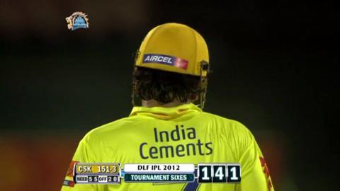 Match 13 CSK vs RCB – Dhoni's 2nd Six