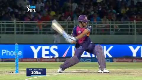 M53: RPS vs KXIP – YES Bank Maximum Sixes – MS Dhoni