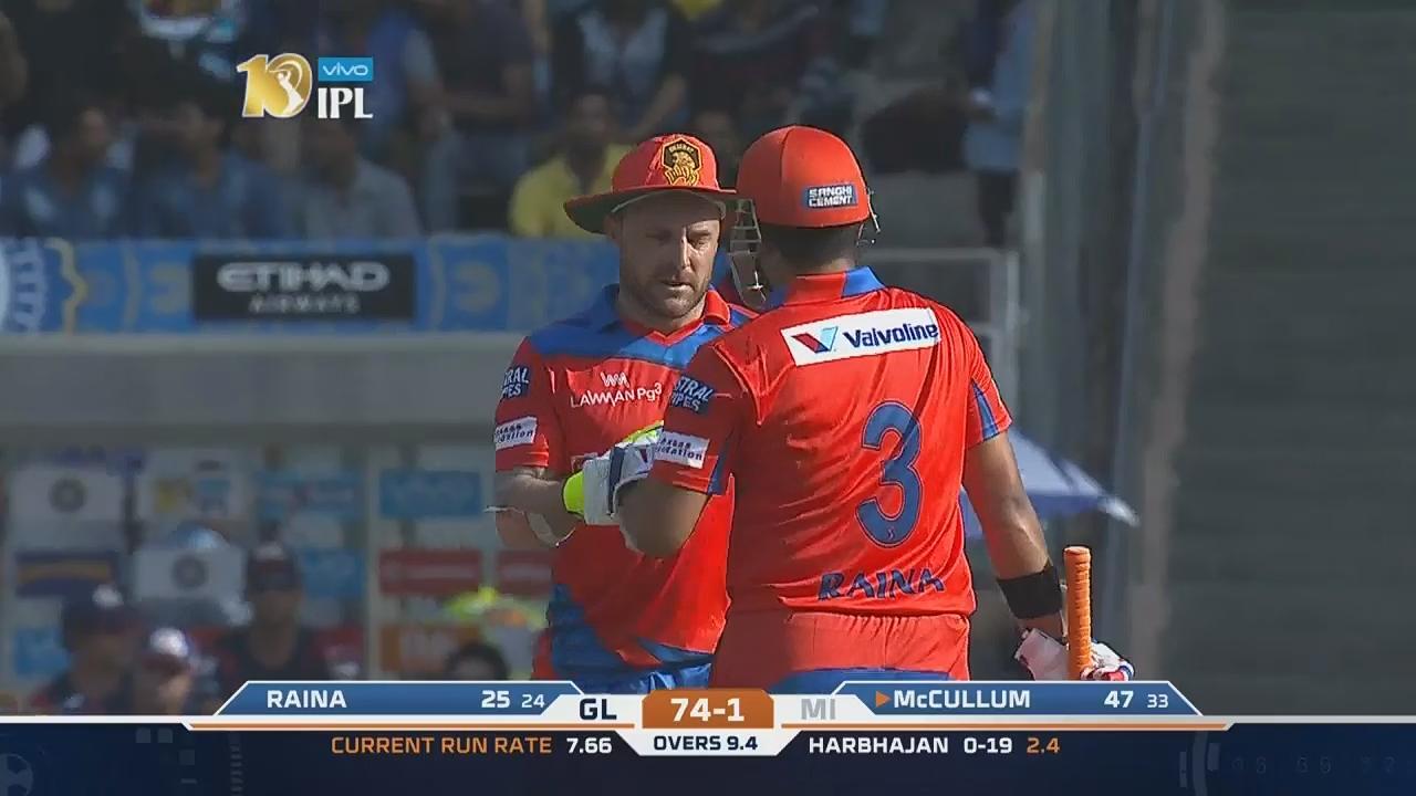 Brendon McCullum brings up his first half century this season background