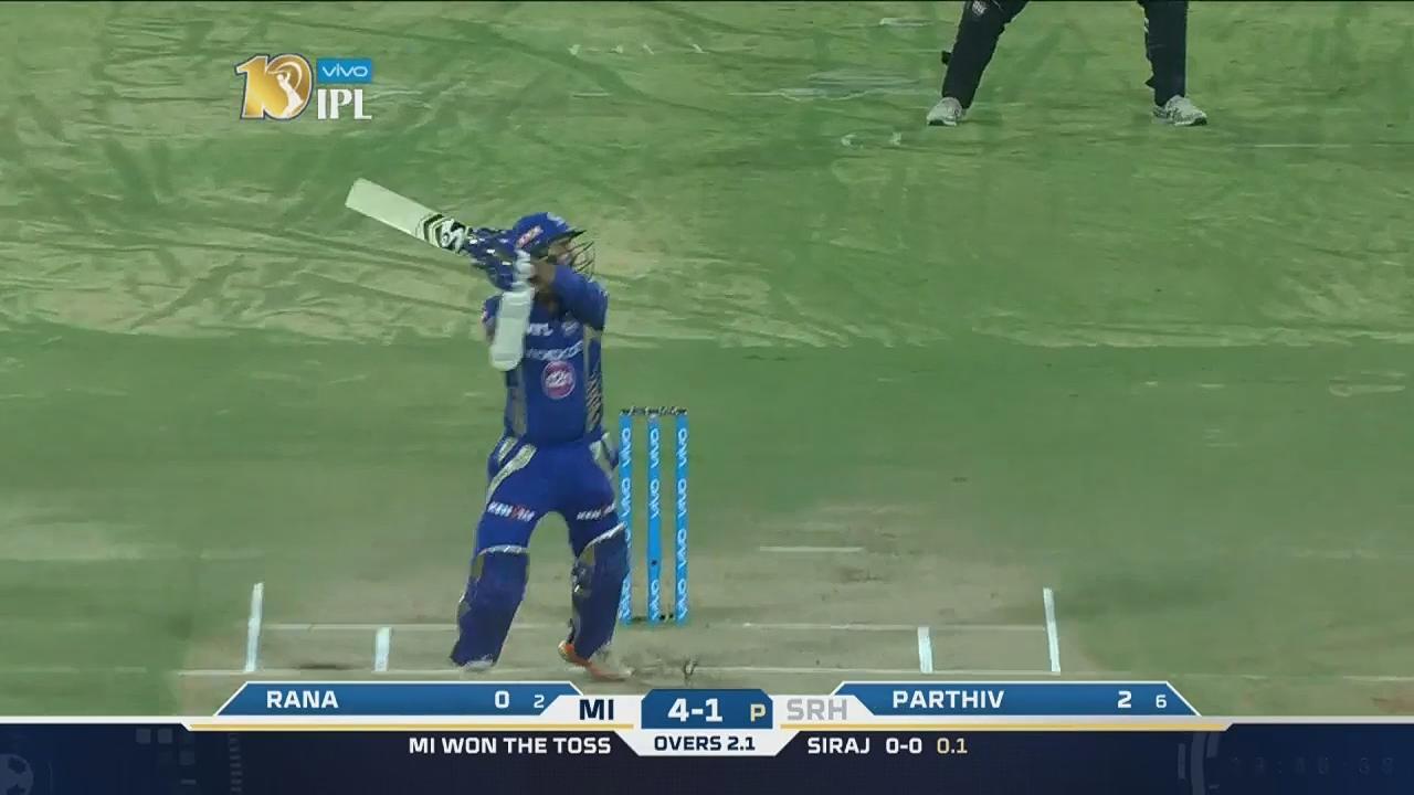 M48: SRH vs MI – Parthiv Patel Six background