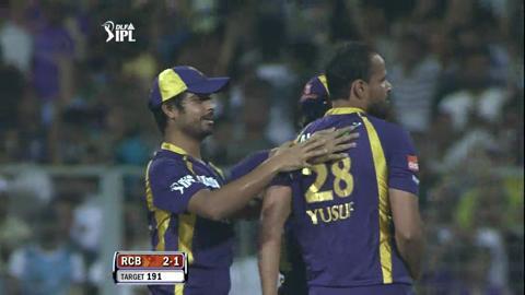 Match 38 KKR vs RCB – Dilshan's Wicket