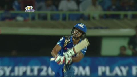M43: MI vs KXIP – YES Bank Maximum Sixes – Nitish Rana background