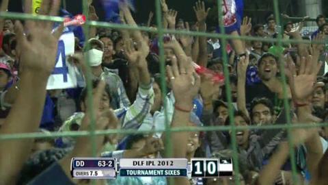 Match 11 CSK vs DD – Pietersen's 1st Six