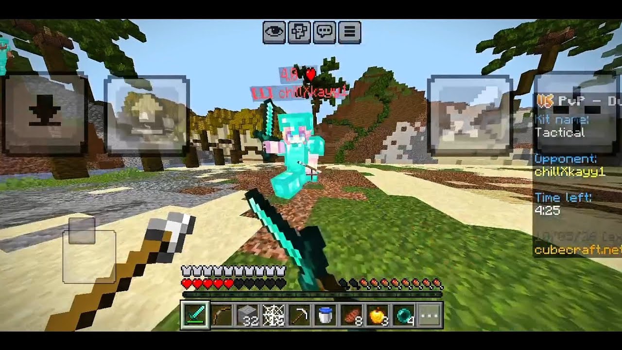 Mobile pvp Minecraft montage