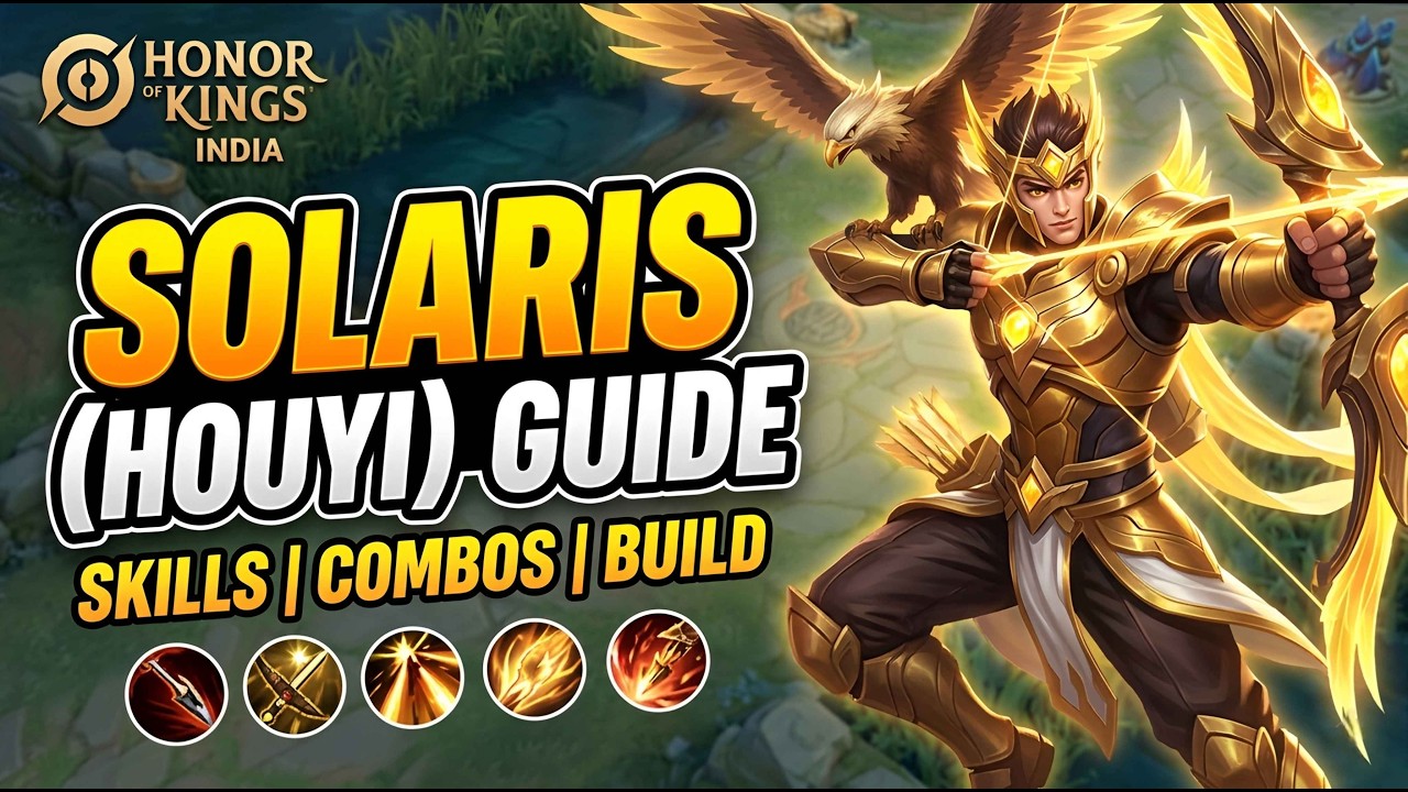 How to Play Hou Yi in Honor of Kings 🇮🇳 | Beginner Guide (Hindi) background