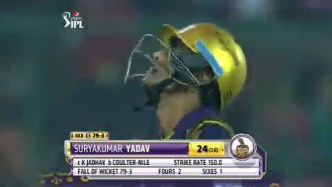 M17: DD vs KKR – Suryakumar Yadav Wicket