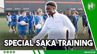 Arsenal STARBOY Bukayo Saka coaches KIDS