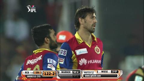 M52: SRH vs RCB – Moises Henriques Wicket