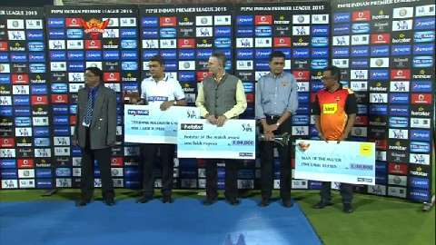M48: SRH vs KXIP – Post Match Presentation