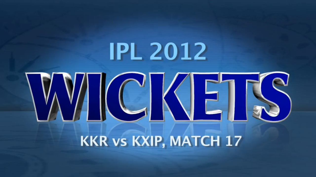 IPL 2012 Match 17 – KKR vs KXIP: Wickets