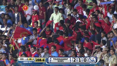 M16: RCB vs MI – Hardik Pandya Six background