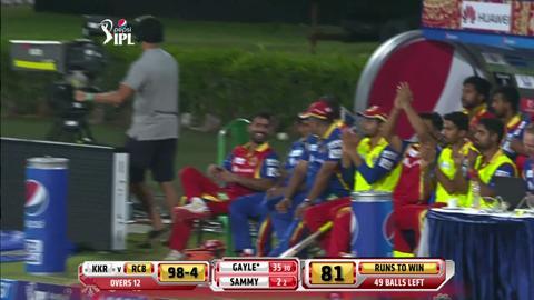 M5: KKR vs RCB – Chris Gayle Six