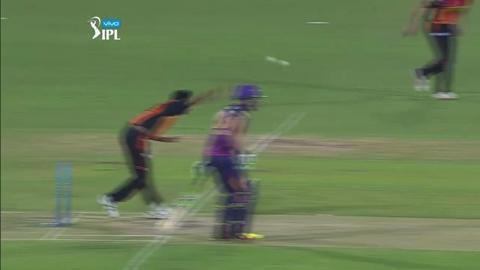 M22: SRH vs RPS – Ajinkya Rahane Wicket background