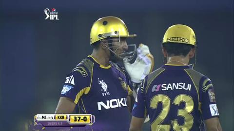 M40: KKR vs MI – Robin Uthappa Six background