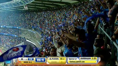 M57: CSK vs MI – MS Dhoni Wicket