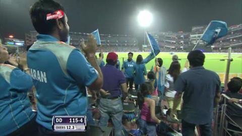 Match 27 DD vs PWI – Sehwag's Wicket background