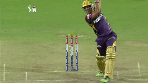 M60: KKR vs RCB – Manoj Tiwary Wicket