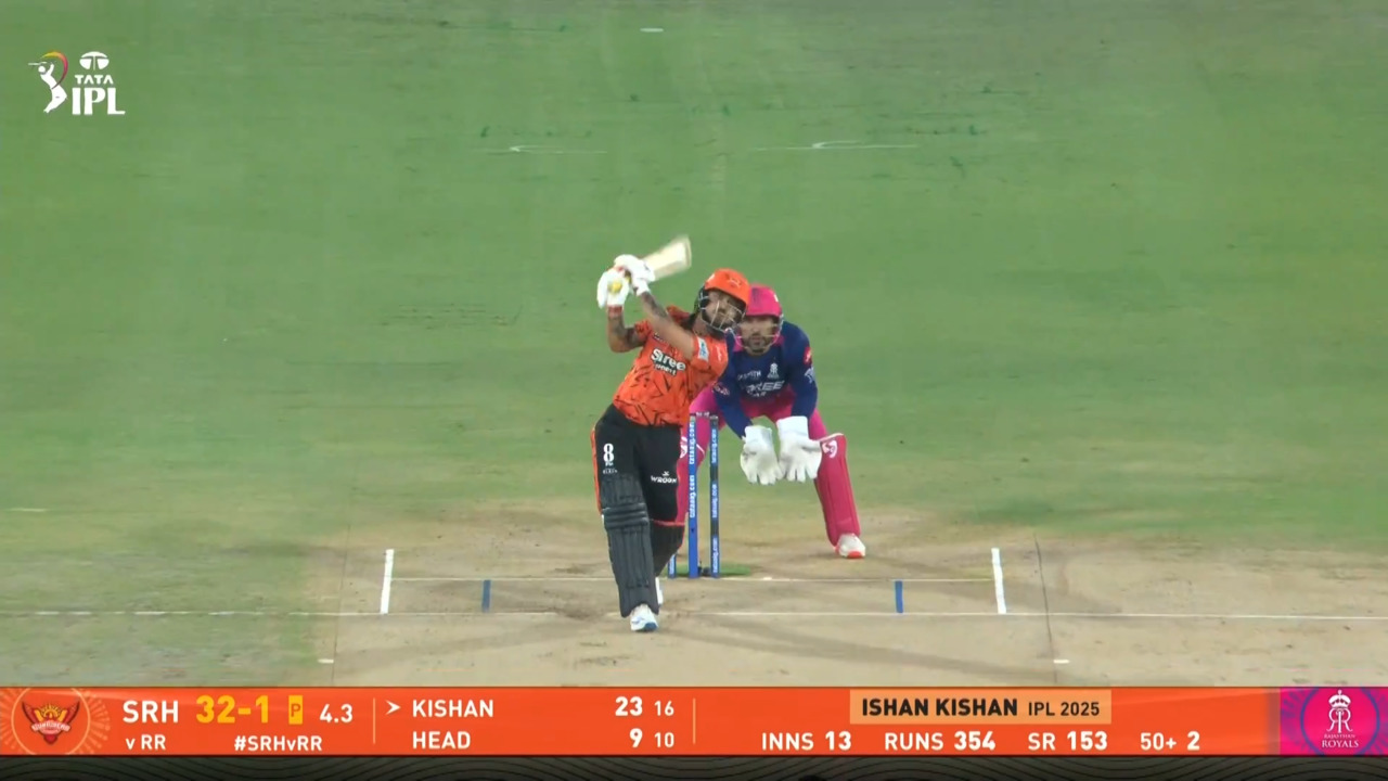 IPL 2026 M21: SRH vs RR - Ishan Kishan Six
