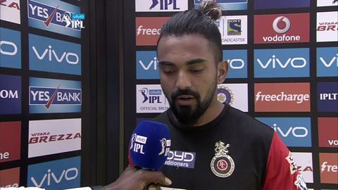 M44: RCB vs GL – Lokesh Rahul Interview background