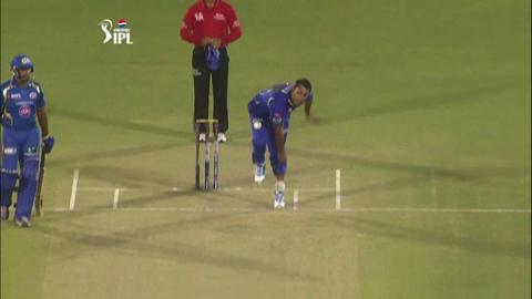 M23: RR vs MI – Rishi Dhawan Wicket
