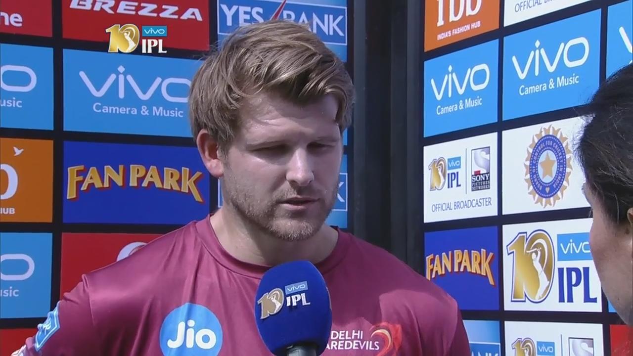 M36: KXIP vs DD – Corey Anderson Interview