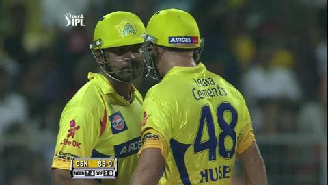 Match 63 KKR vs CSK – Hussey's 4th Six