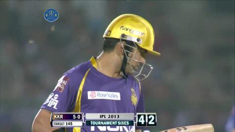 M8: RR vs KKR – Gautam Gambhir Six