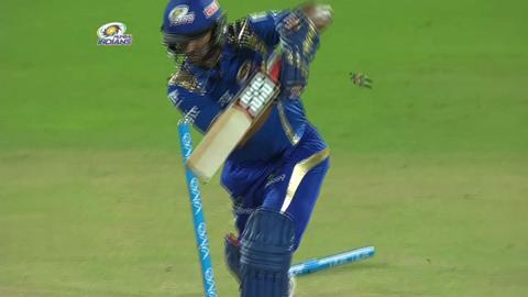 M43: MI vs KXIP – Ambati Rayudu Wicket
