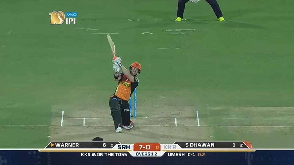 M37: SRH vs KKR – David Warner Six