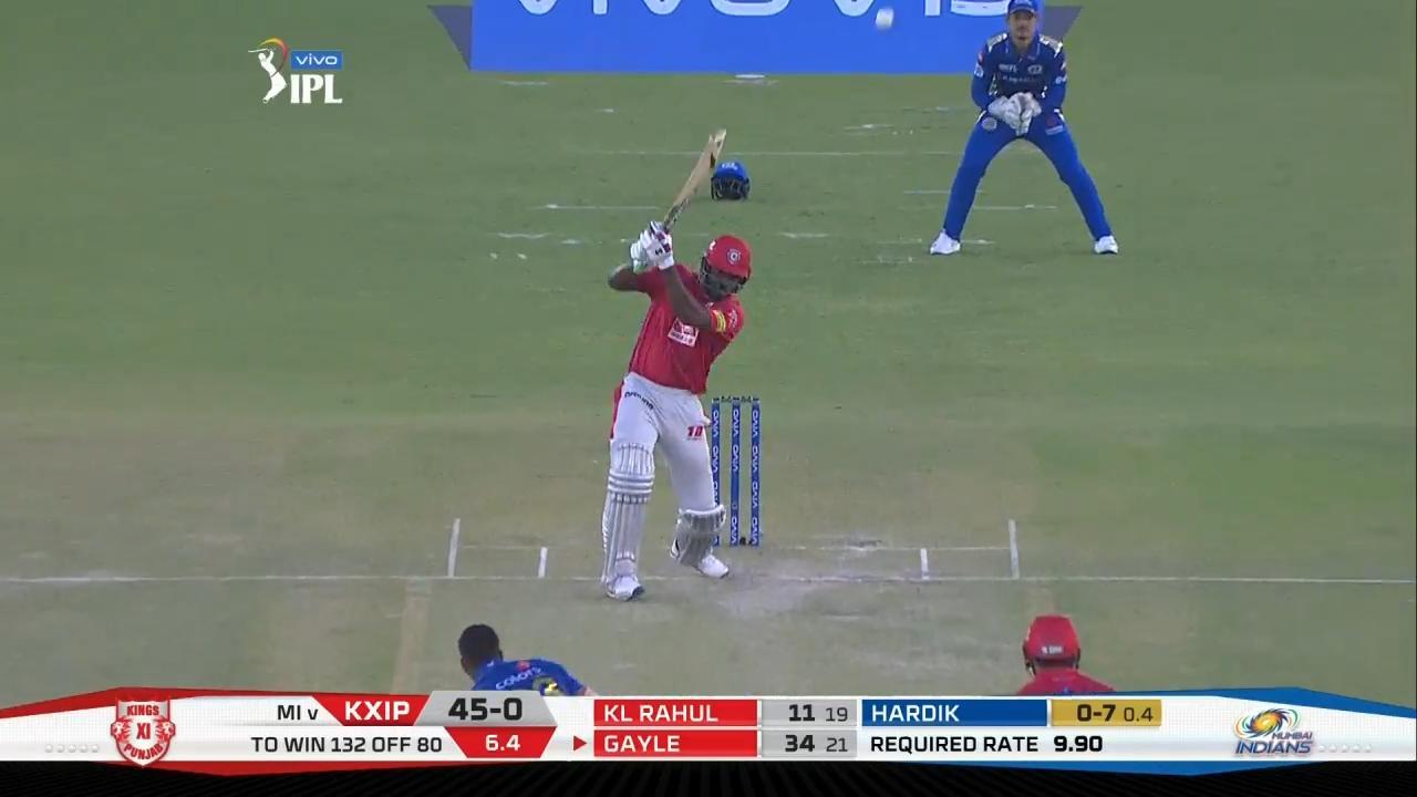 M09: KXIP vs MI – Chris Gayle Six