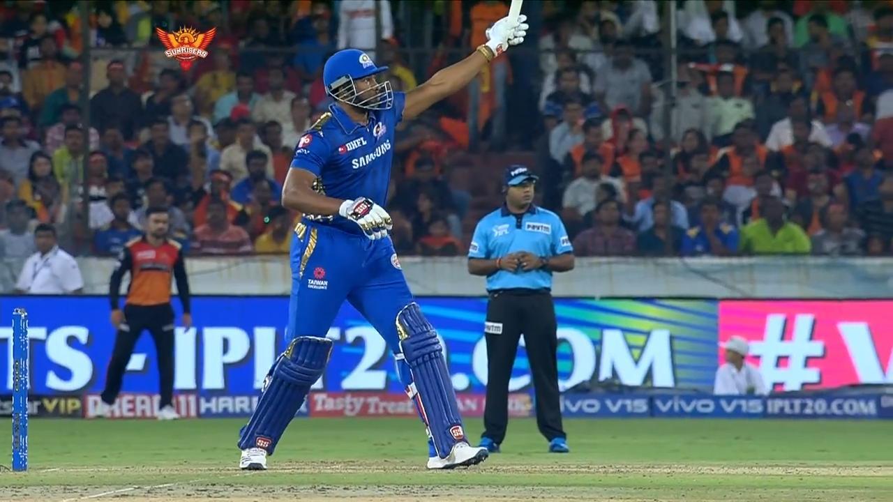 M19: SRH vs MI – Super Sixes background
