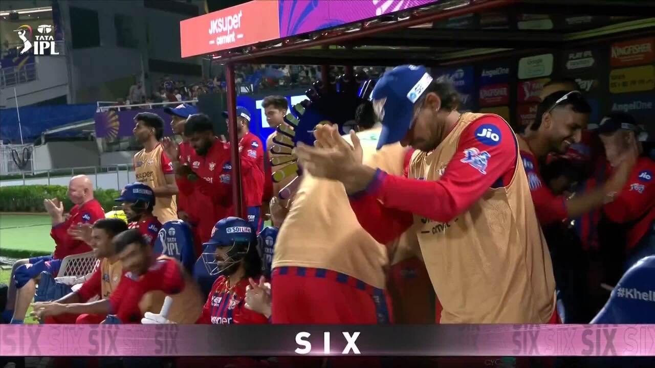 IPL 2026 M15: KKR vs LSG - Mukul Choudhary Six