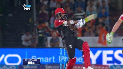 M27: SRH vs RCB – Lokesh Rahul Six