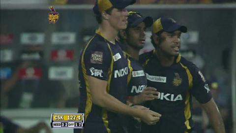 Match 63 KKR vs CSK – du Plessis' Wicket