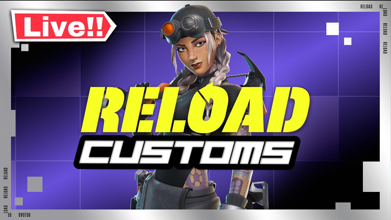 FORTNITE LIVE RELOAD CUSTOMS WITH VIEWERS - YOU CAN PLAY