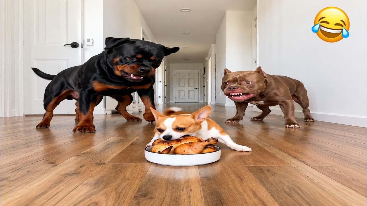 Sneaky Chihuahua Never Shares Food 😭🐾 #funnydog #dog #funny #chihuahua