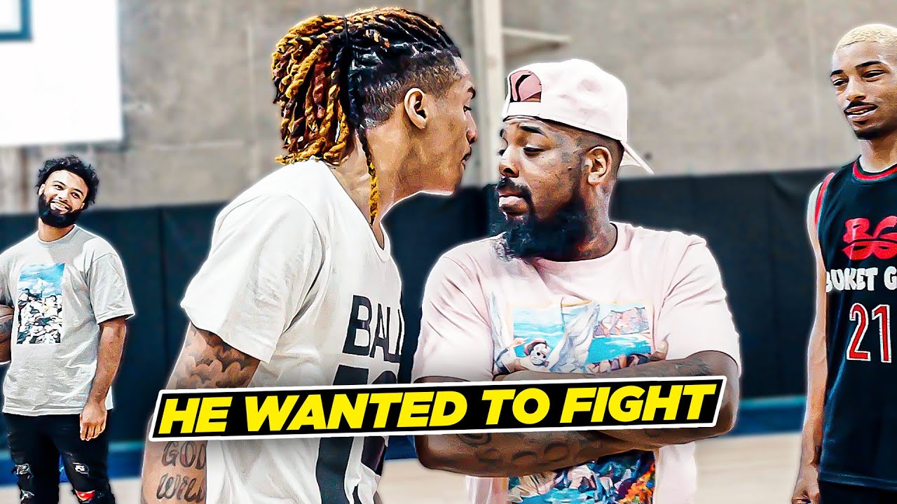 This Is Why You DON'T PISS OFF A Pro Hooper... | Tray Croft vs Tyree 1v1 | Ballislife vs BG background