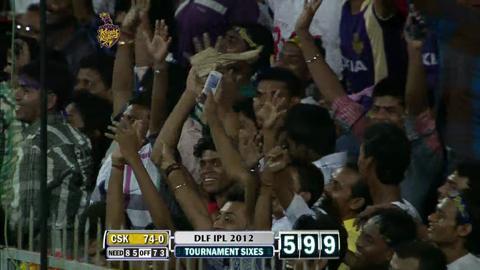 Match 63 KKR vs CSK – Hussey's 3rd Six