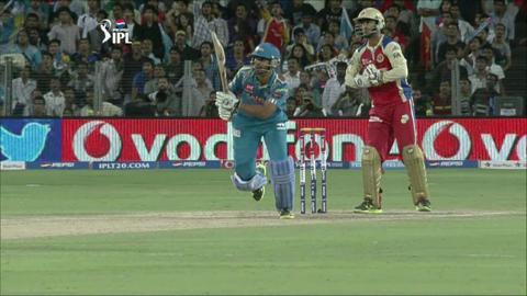 M46: PWI vs RCB – Abhishek Nayar Wicket background