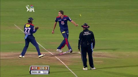 M21: RCB vs DD – Arun Karthik Wicket